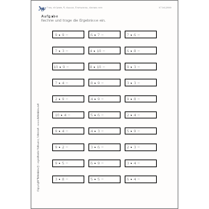 Vorschau Einmaleins