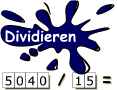 Schriftliche Division, zum Spielen hier klicken